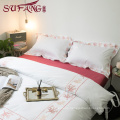 Luxury Comfortable Adult Queen Size100% Cotton Hotel embroidery sets top 5 star hotel household home bedding s